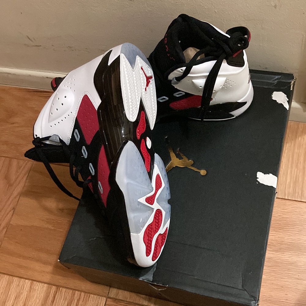 Air Jordan Black, Red And White Sneakers - Picture 2 of 11